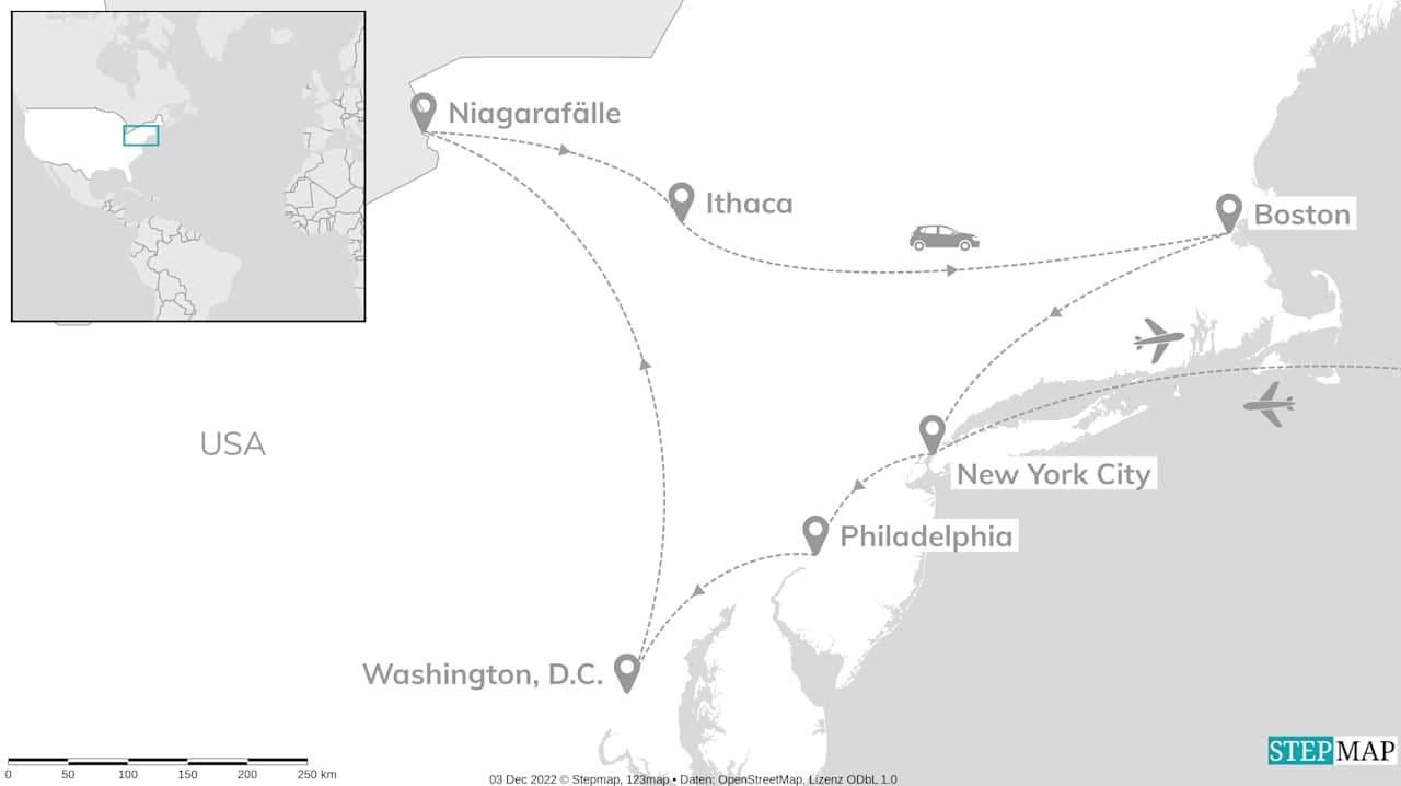 USA Roadtrip: Vom Big Apple zu den Niagarafällen