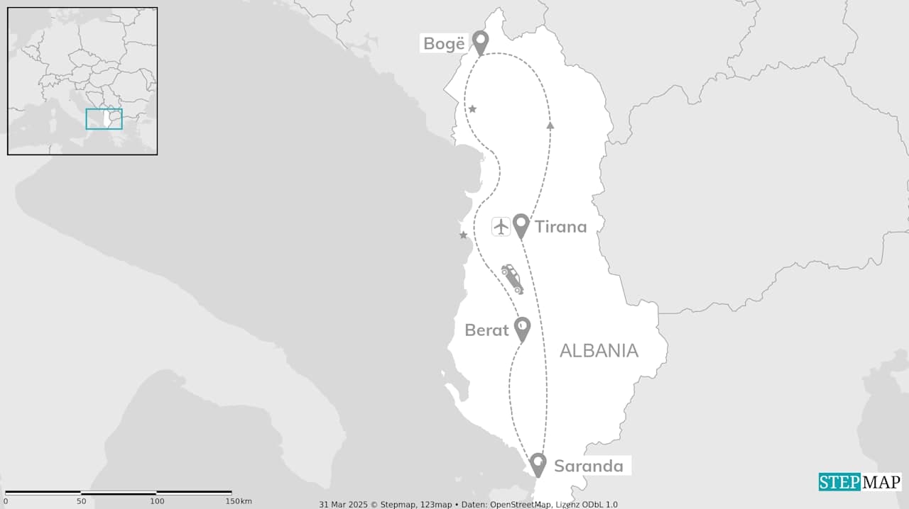 Albania road trip: Canyons, cliffs and coastal cities