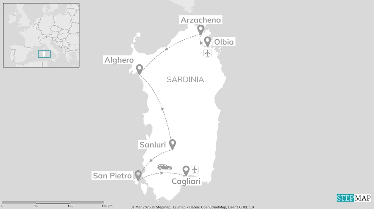 Explore Sardinia and San Pietro: Road trip to island gems