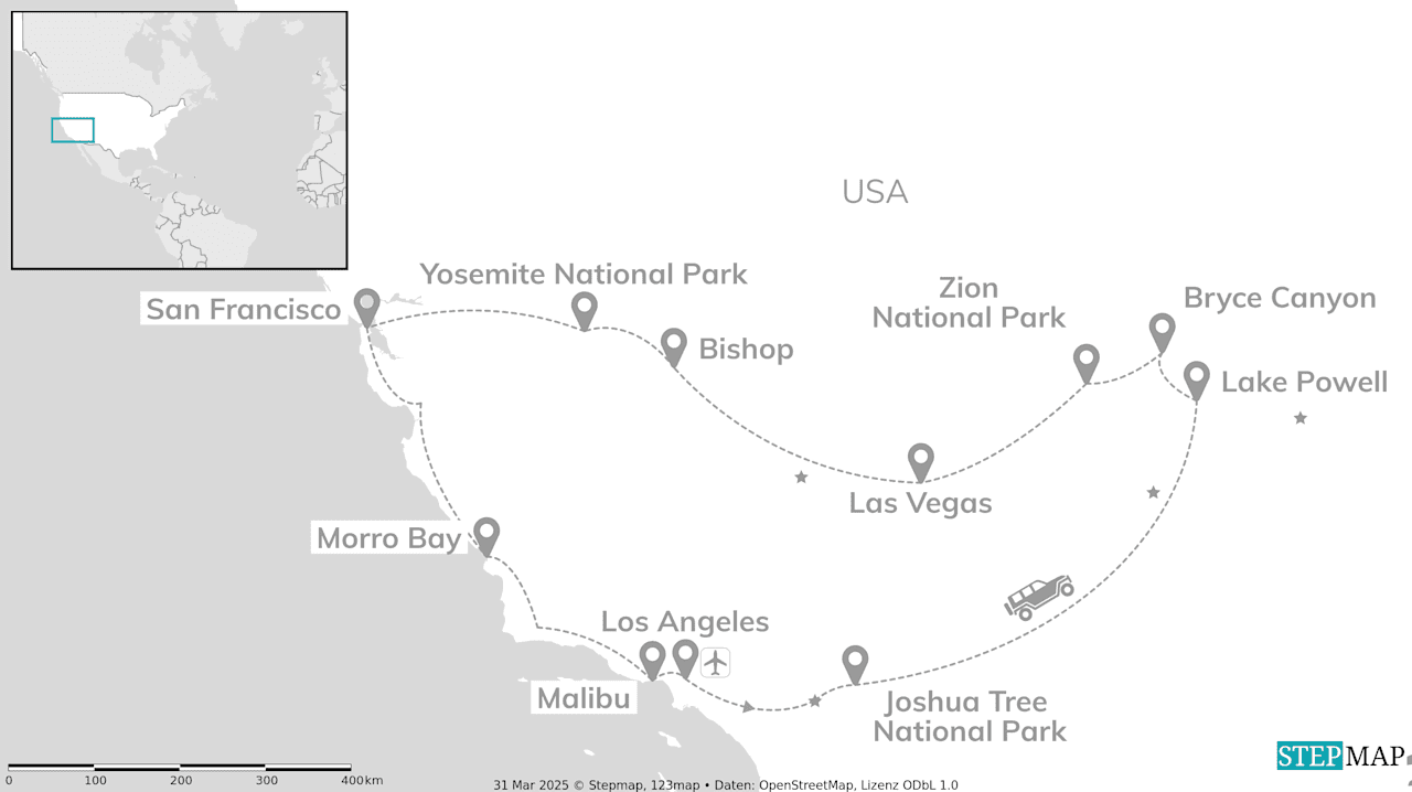USA in a rooftop tent: Wild West to California Dreamin'