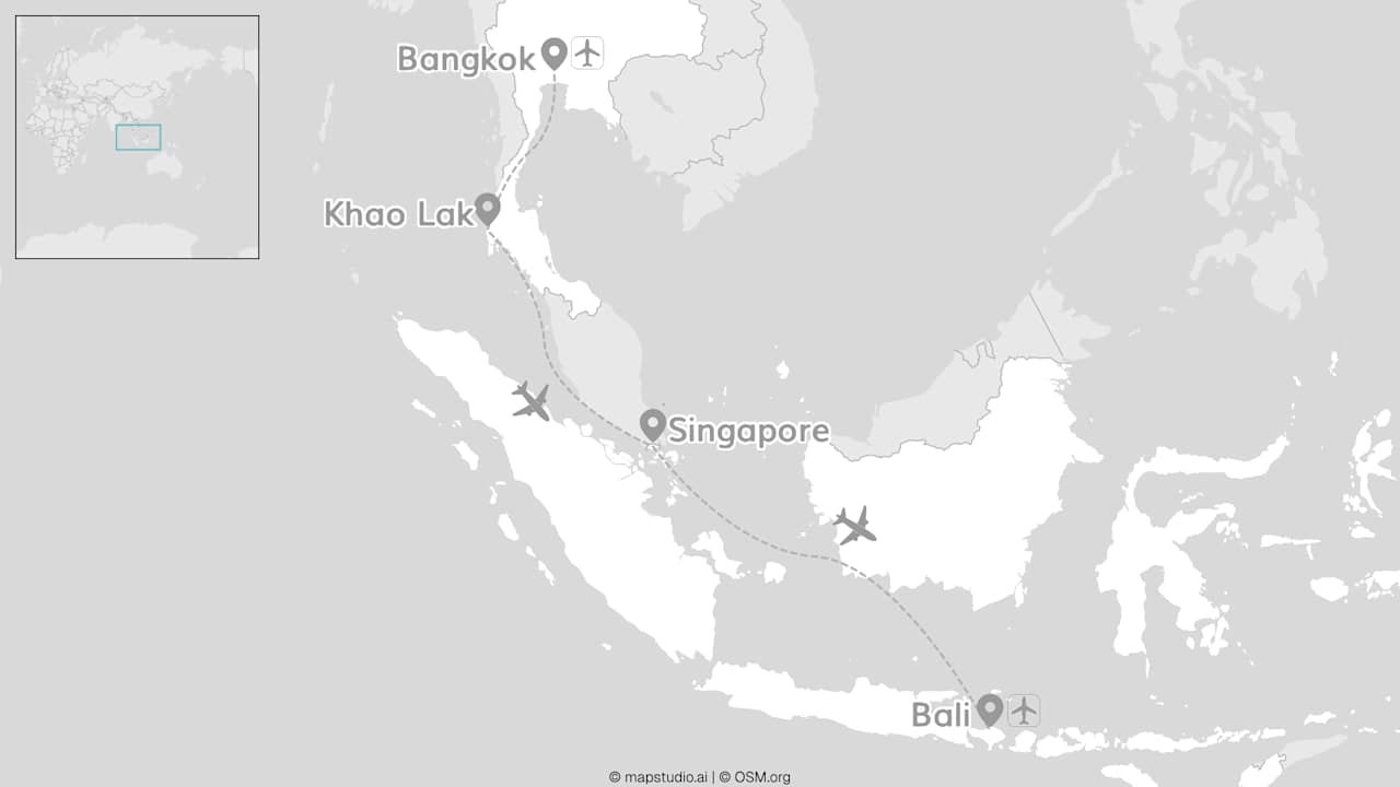 Southeast Asia adventure: Thailand, Singapore and Bali